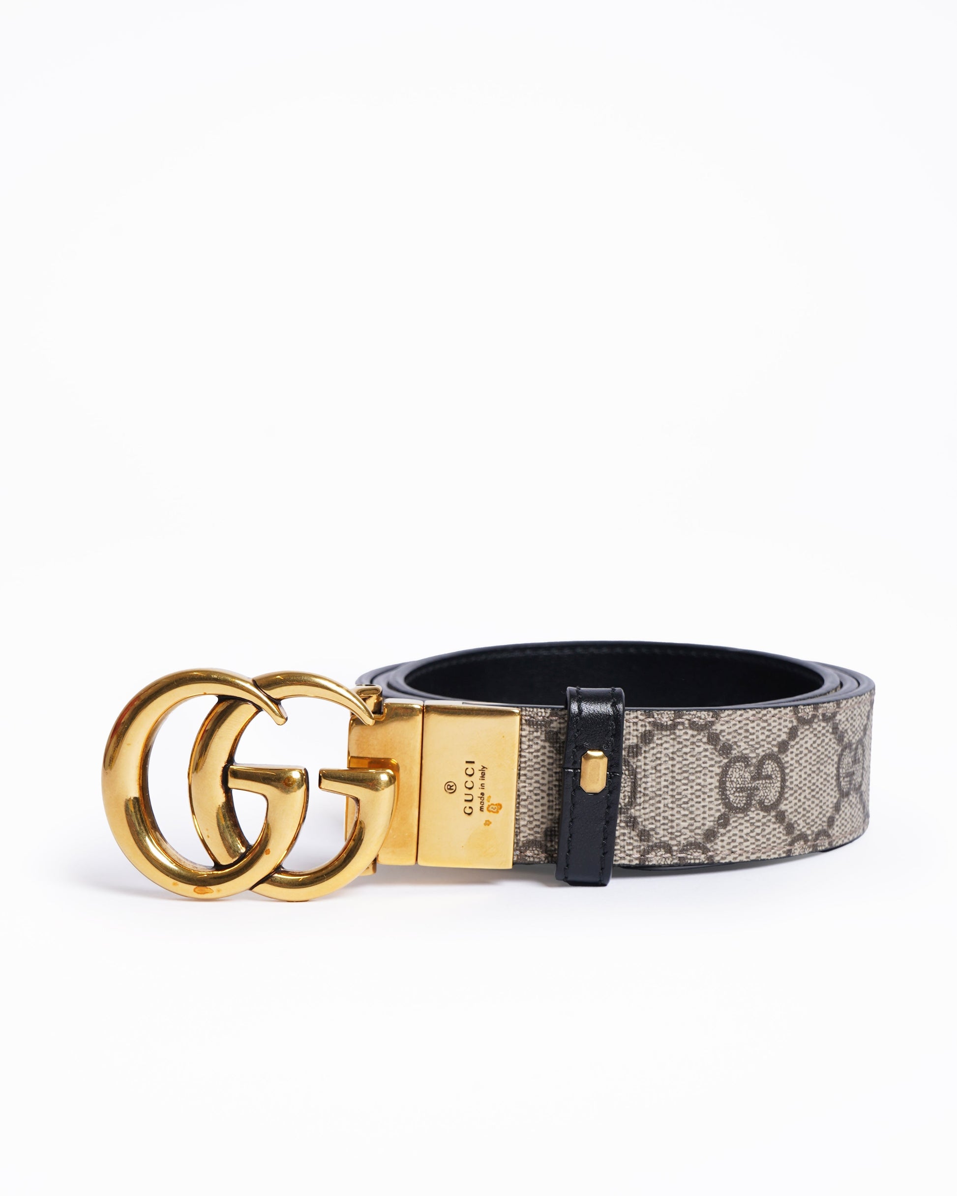 Gucci Monogram Leather Canvas Handbag