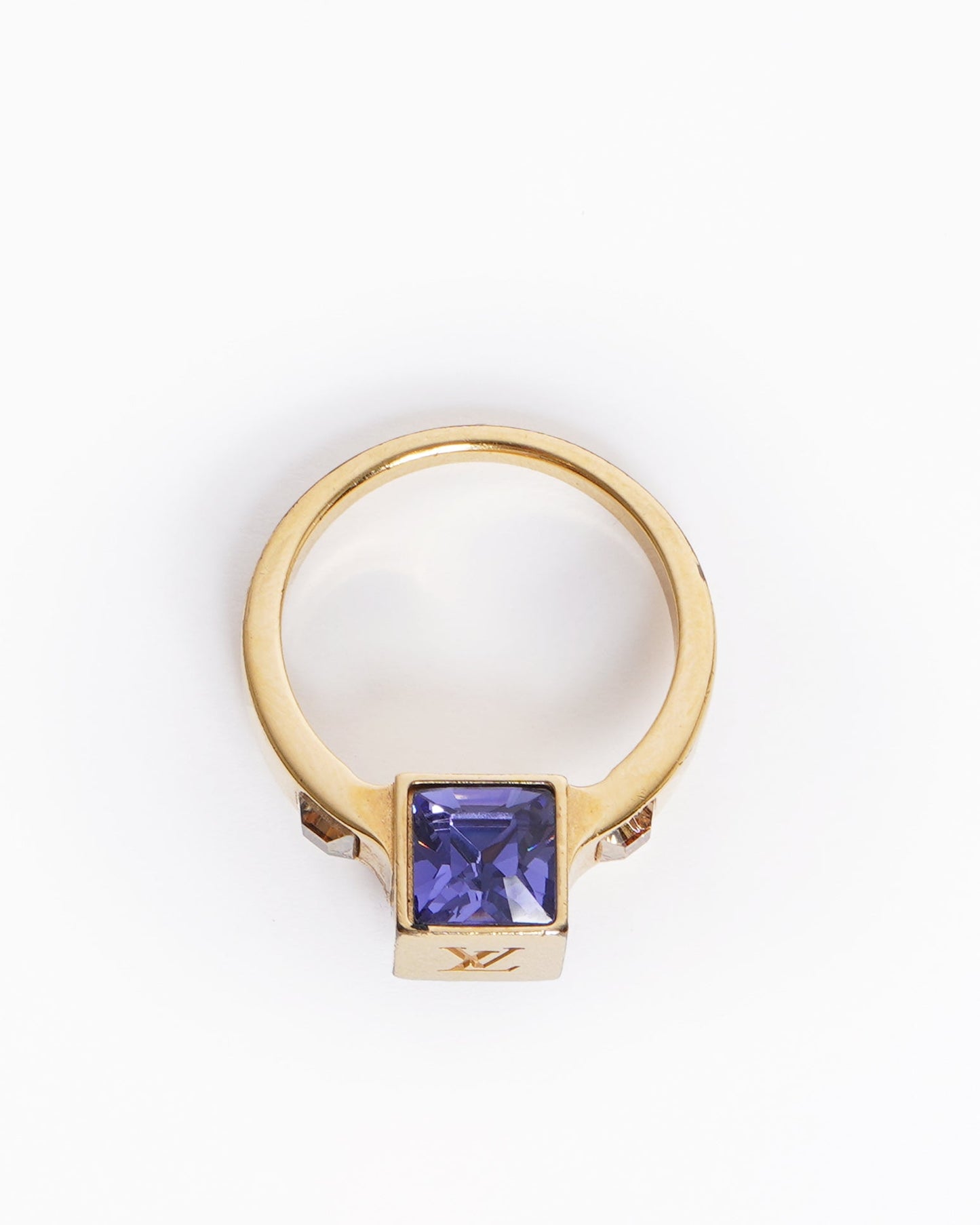 Louis vuitton crystal gamble ring