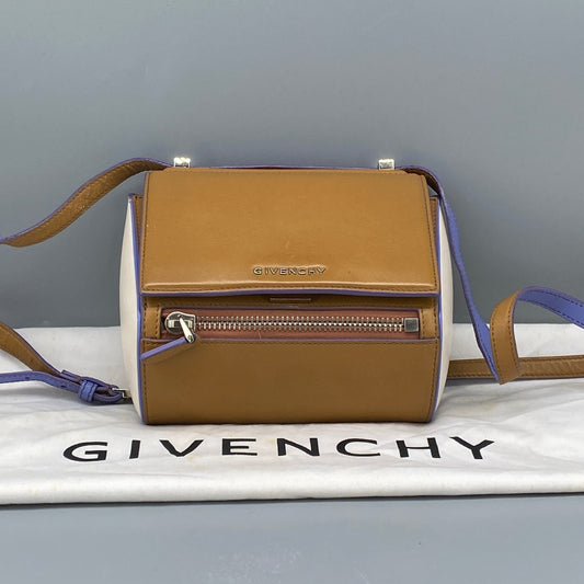 Givenchy Pandora Pure Crossbody Bag Caramel Purple White