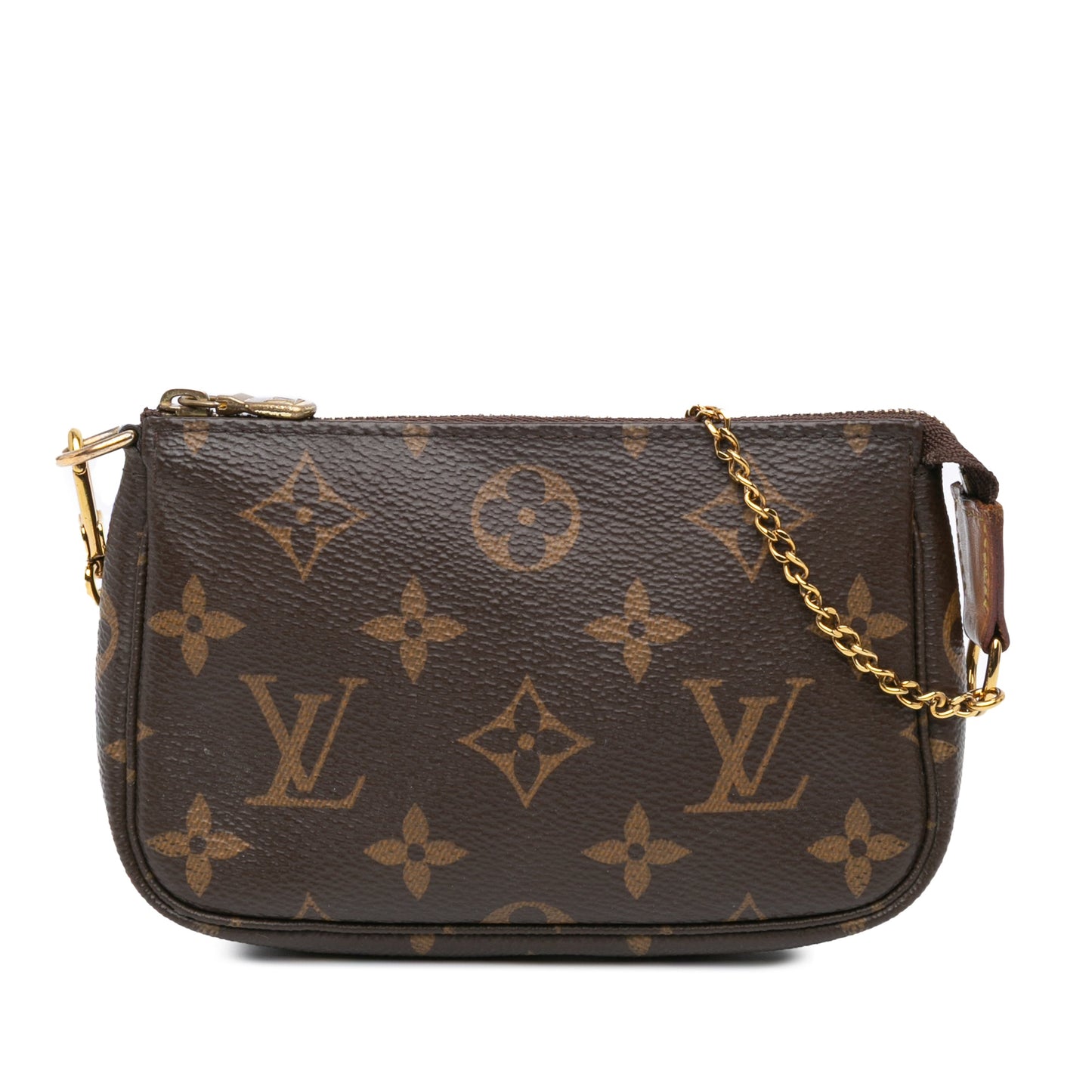 Brown Louis Vuitton Monogram Mini Pochette Accessoires Handbag