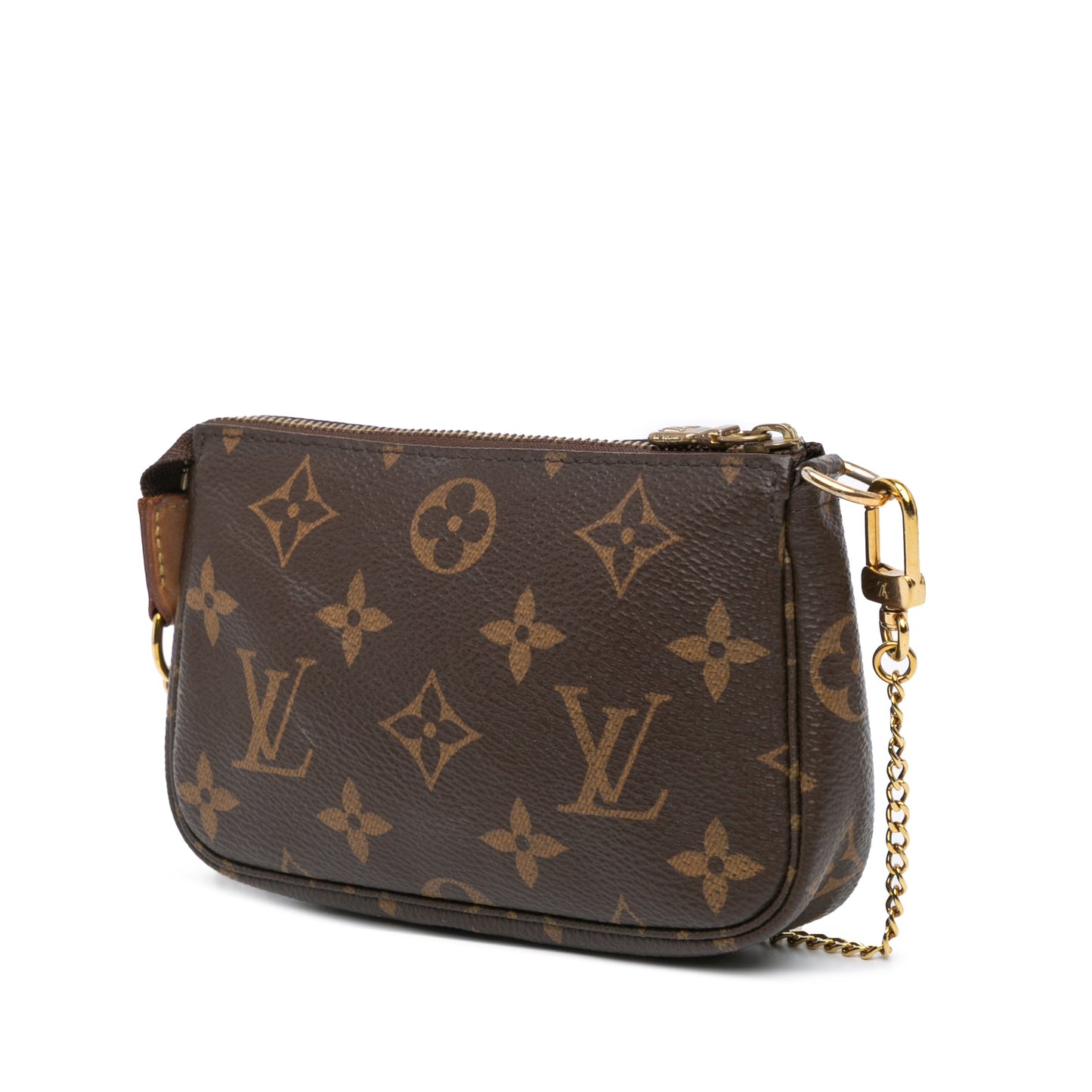 Brown Louis Vuitton Monogram Mini Pochette Accessoires Handbag