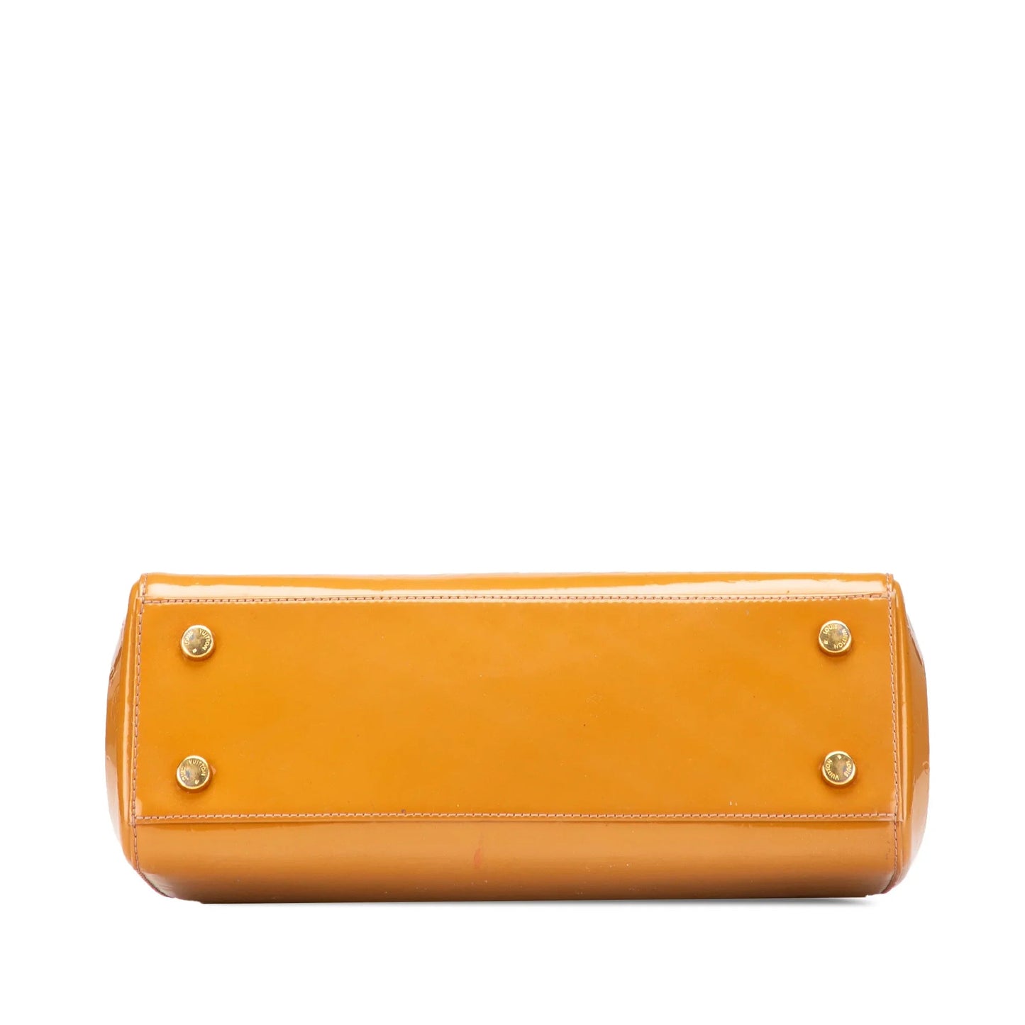 Orange Louis Vuitton Monogram Vernis Brea MM Satchel