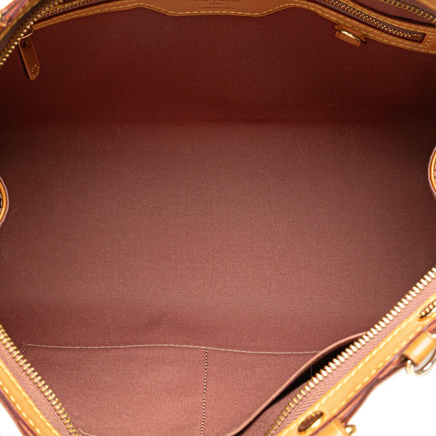 Orange Louis Vuitton Monogram Vernis Brea MM Satchel