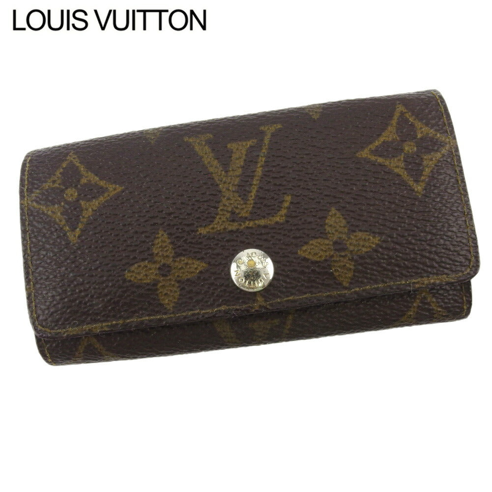 LOUIS VUITTON Key case Key holder  M62631 Brown beige Multicles4