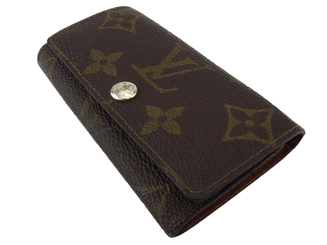 LOUIS VUITTON Key case Key holder  M62631 Brown beige Multicles4