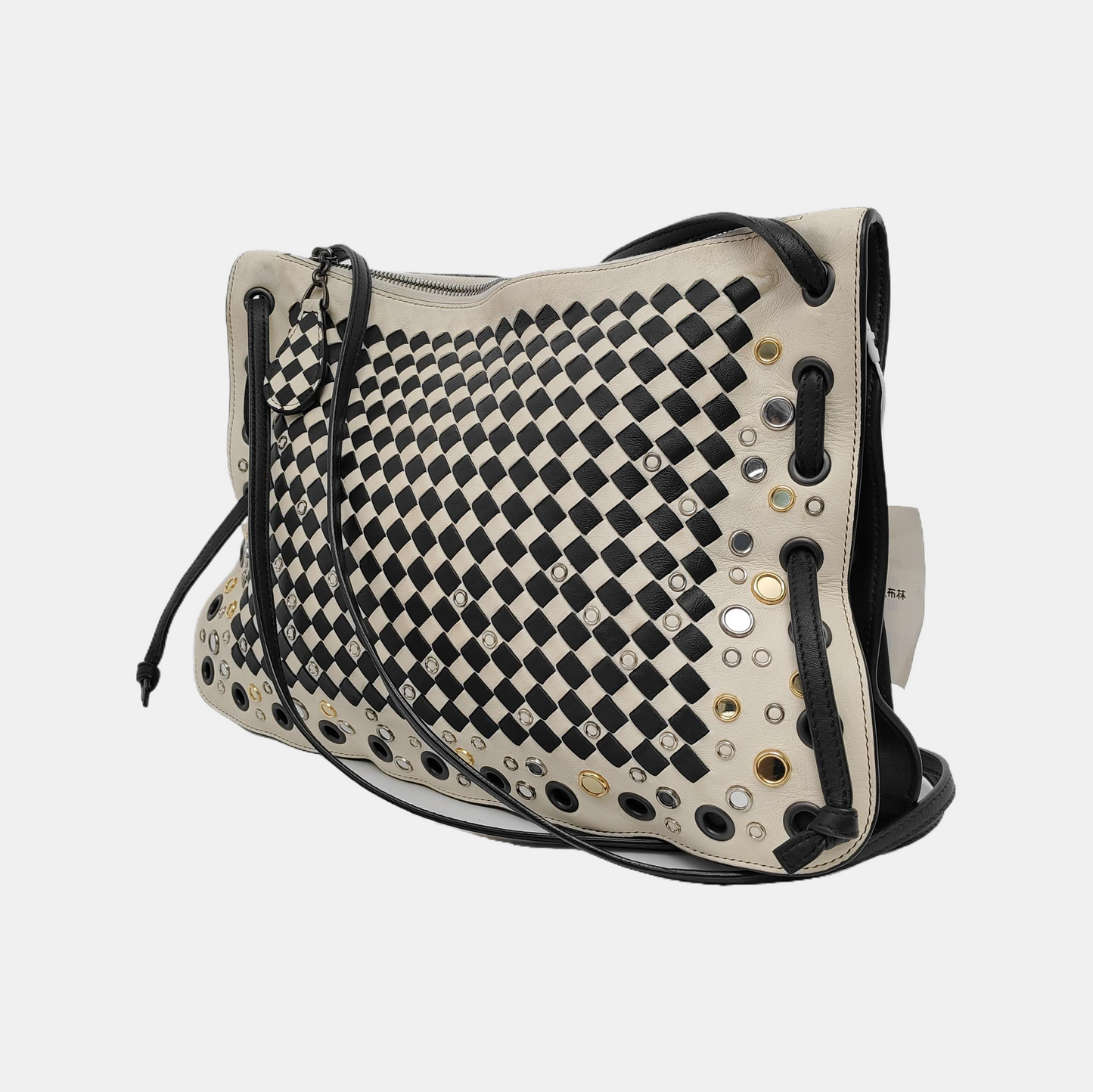 Bottega Veneta Intrecciato Check Palio Crossbody Bag 2026