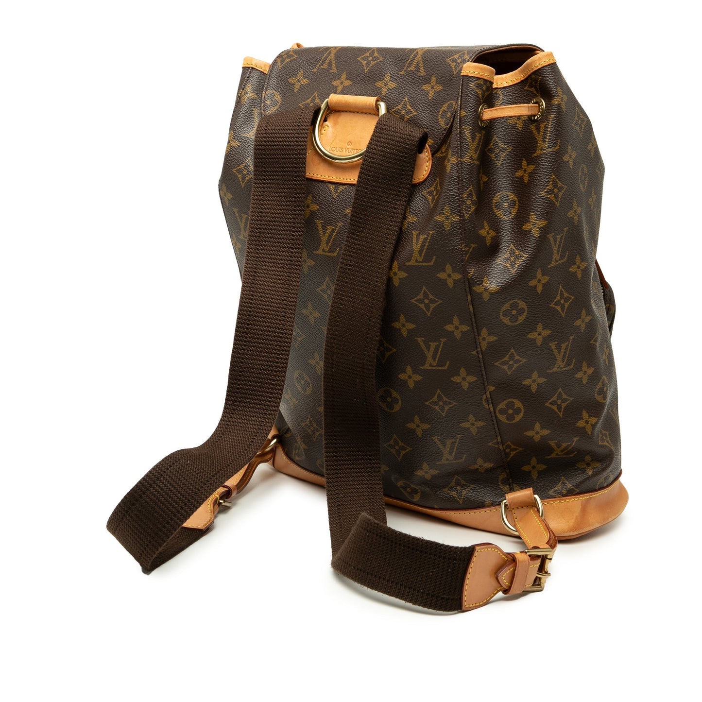 Brown Louis Vuitton Monogram Montsouris GM Backpack