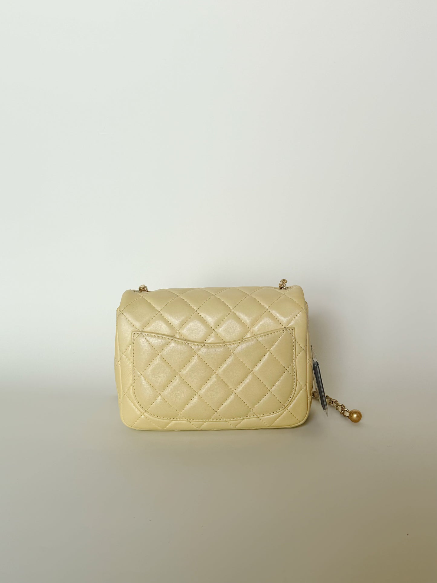 Chanel Mini Pearl Crush Square Flap Bag Lambskin