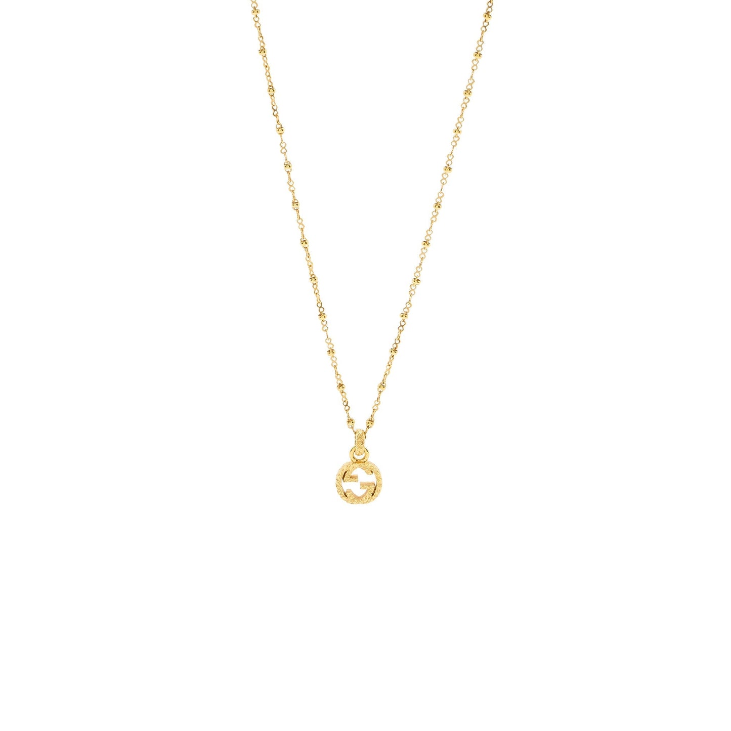 Gucci Yellow Gold Necklace With Interlocking G