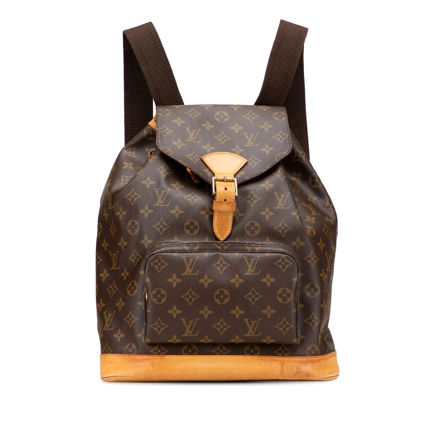 Brown Louis Vuitton Monogram Montsouris GM Backpack