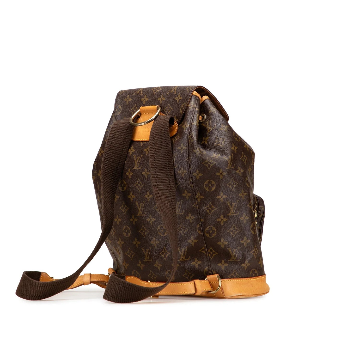 Brown Louis Vuitton Monogram Montsouris GM Backpack