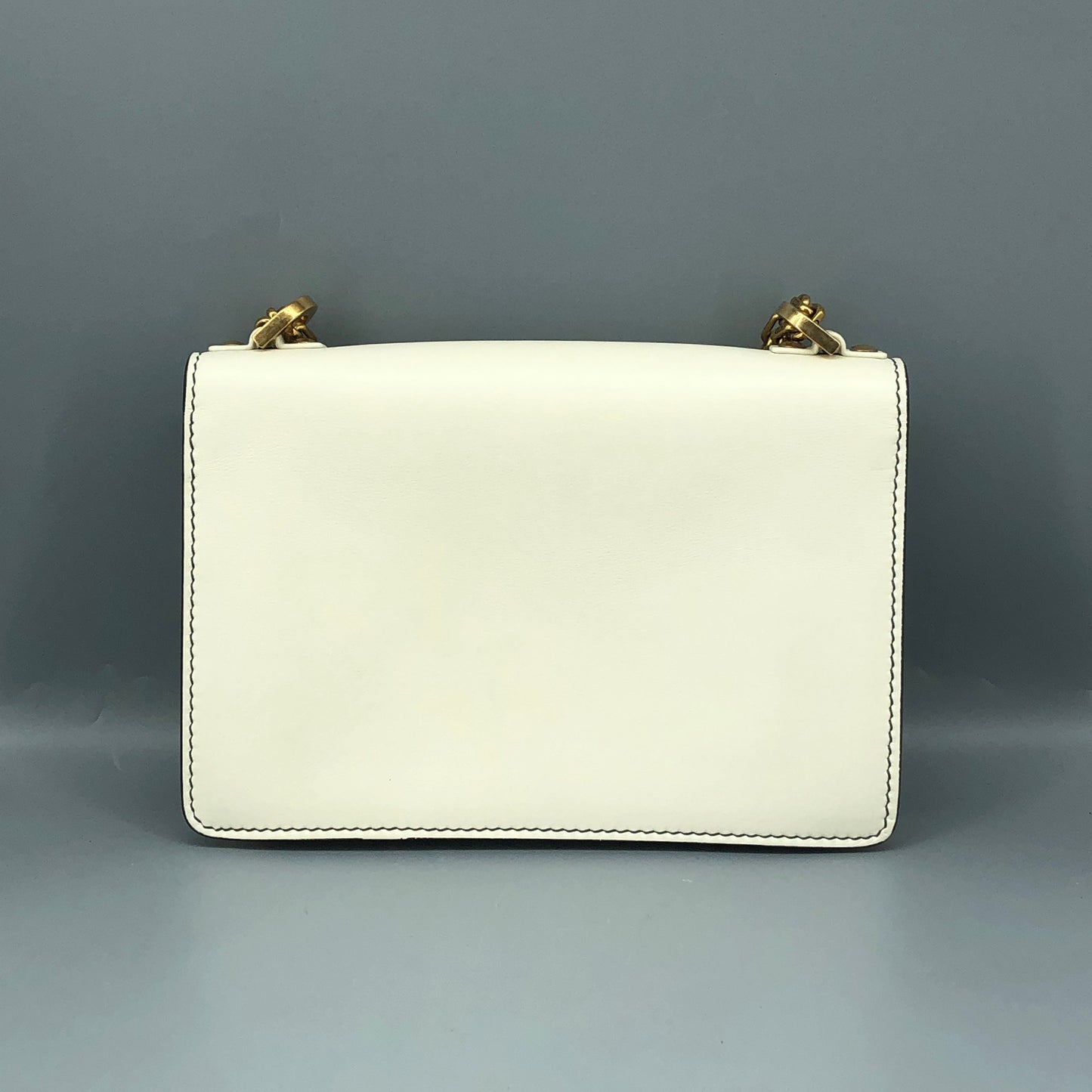 Christian Dior White Smooth Leather J'ADIOR Flap Chain Shoulder Bag