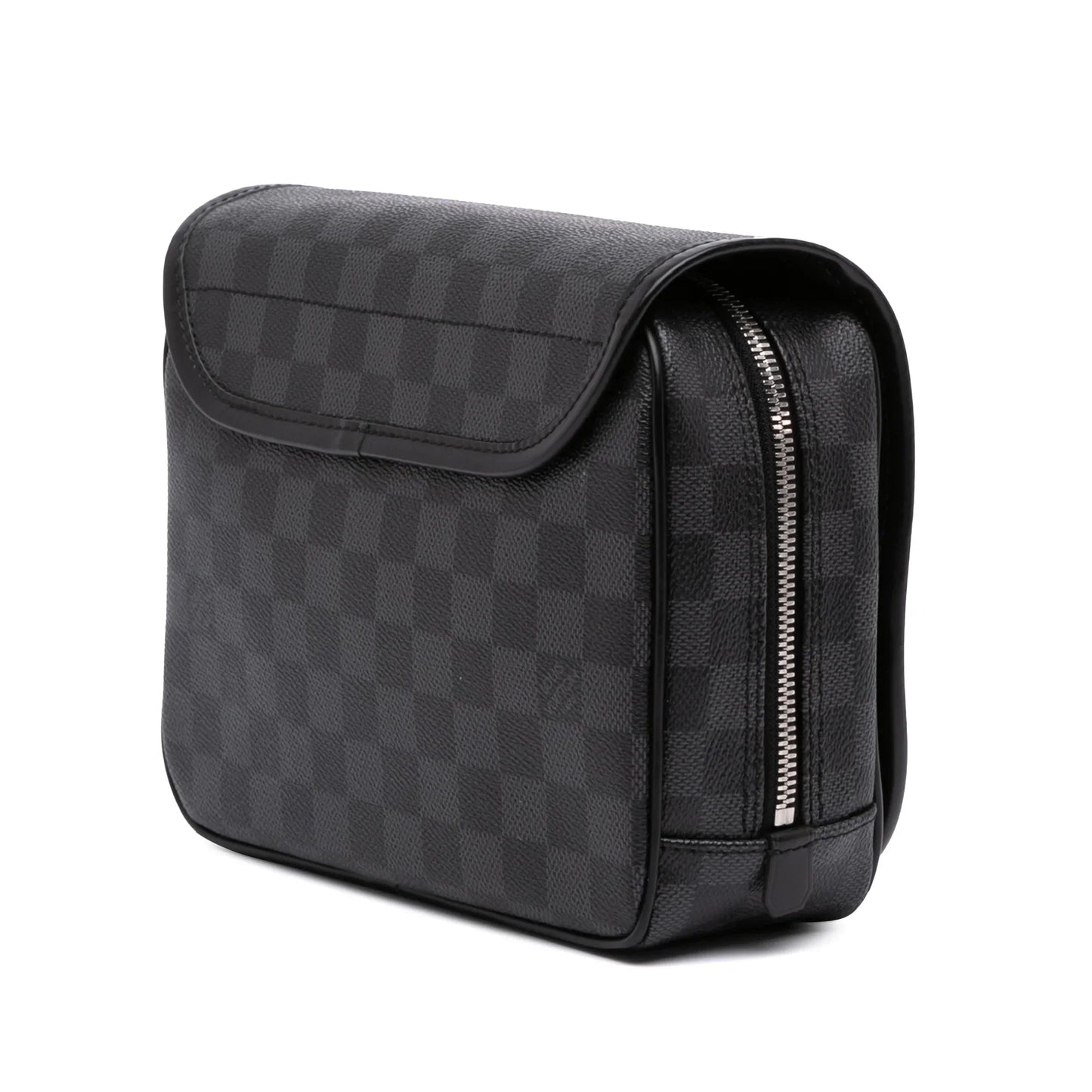 Black Louis Vuitton Damier Graphite Hanging Toiletry Kit Pouch