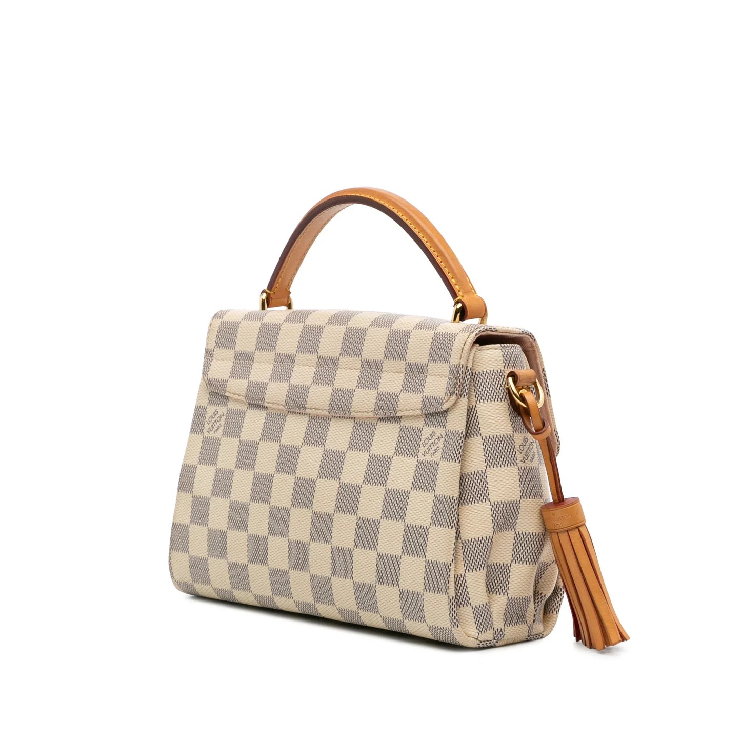 White Louis Vuitton Damier Azur Croisette Satchel