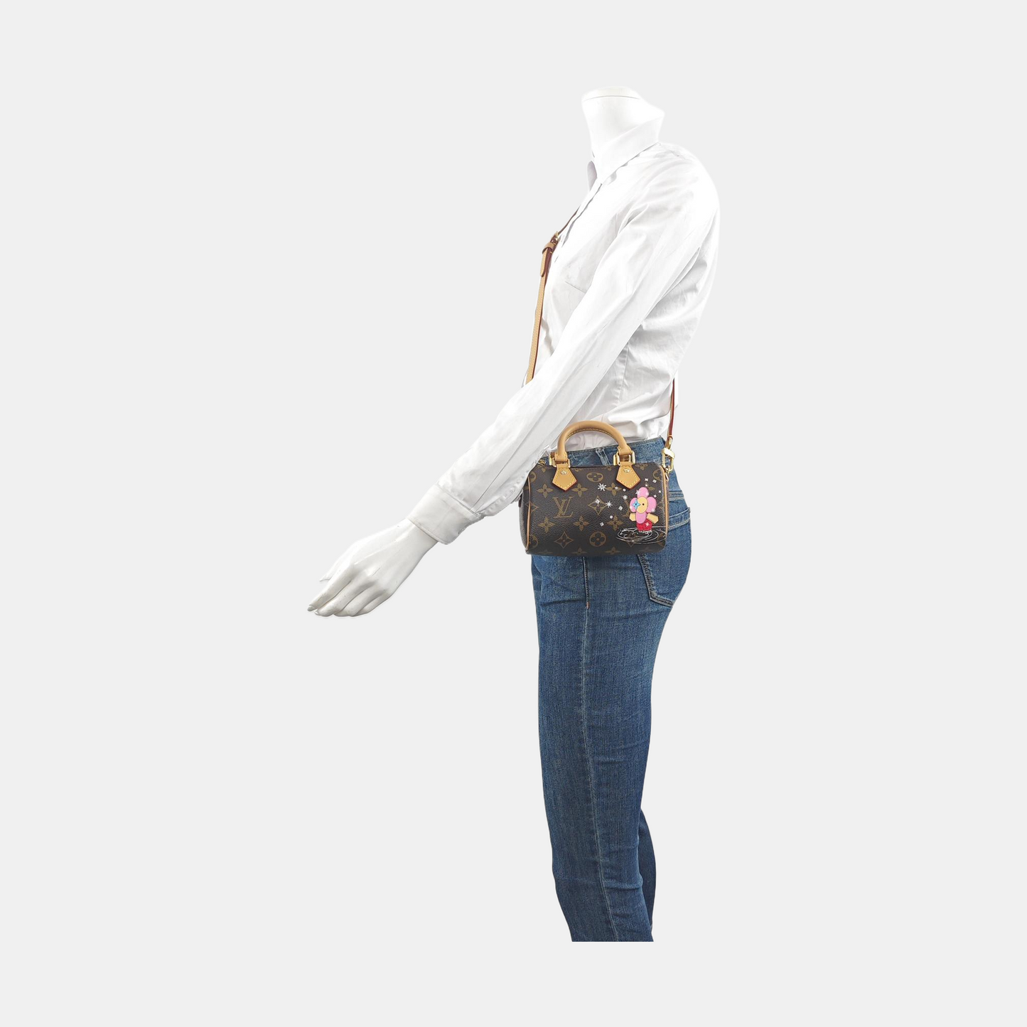 Louis Vuitton x Takashi Murakami Speedy Nano Monogram with Flower Crossbody Bag