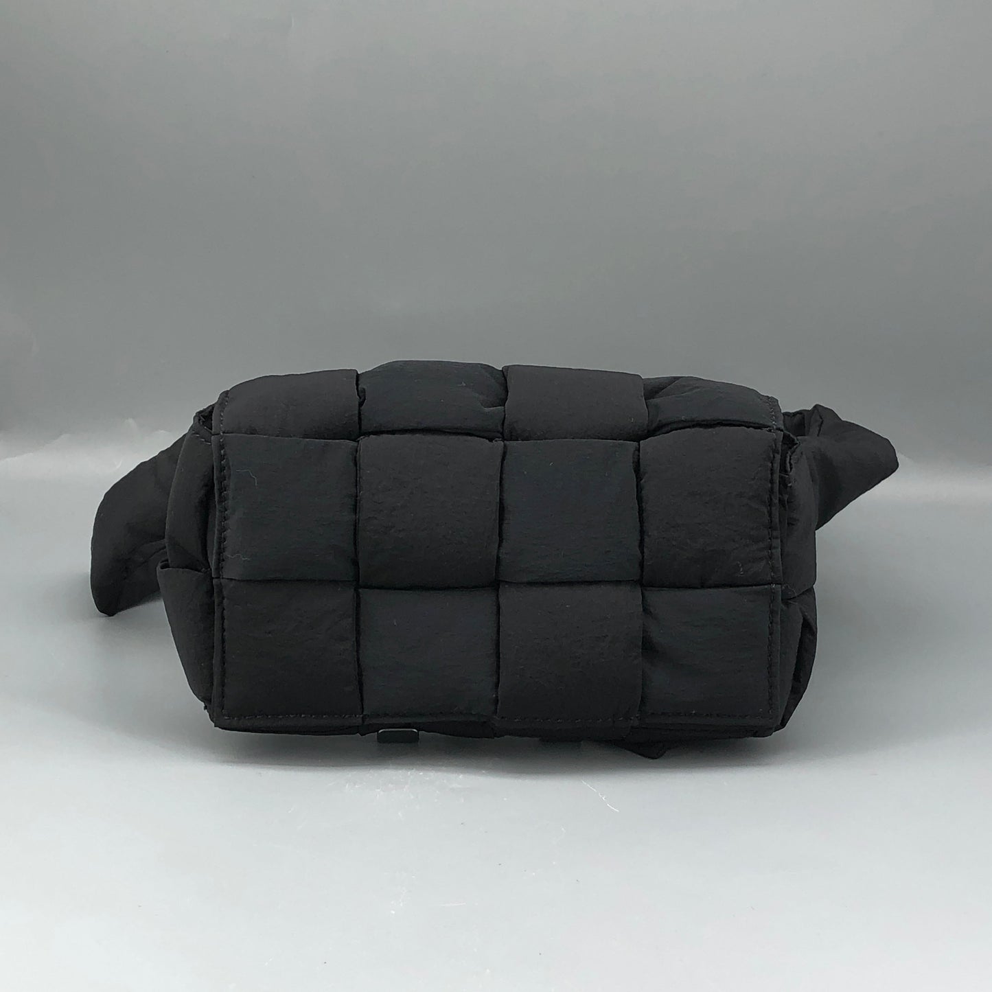 Bottega Veneta Intrecciato Padded Tech Cassette Mini Belt Bag Black