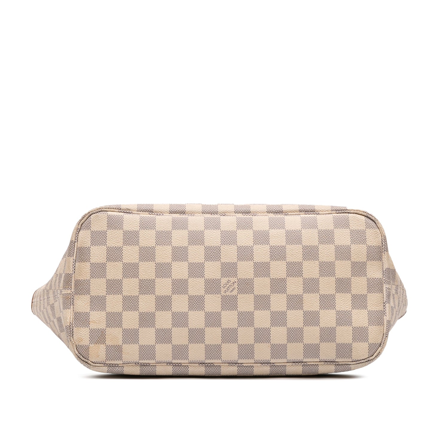 White Louis Vuitton Damier Azur Neverfull MM Tote Bag
