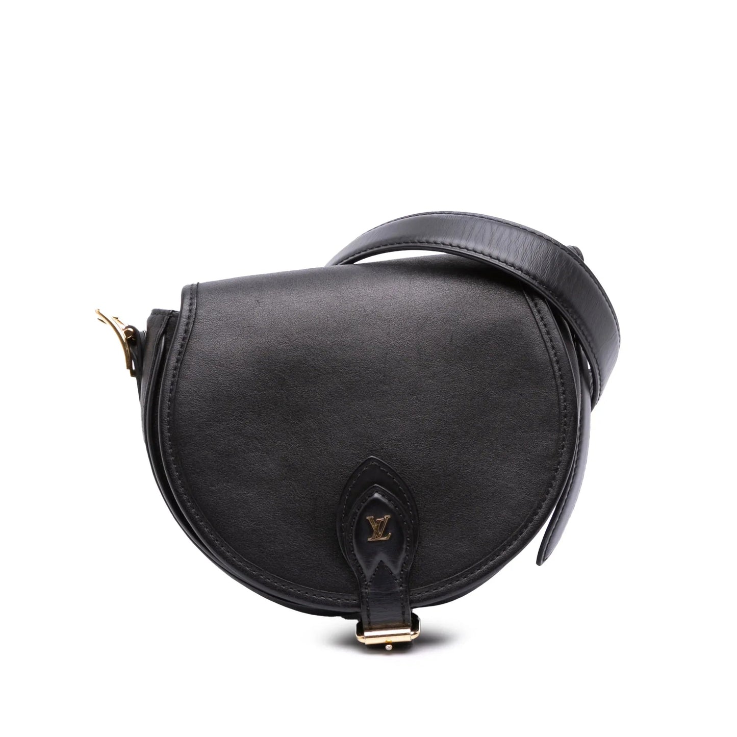 Black Louis Vuitton Calfskin Tambourin Crossbody Bag