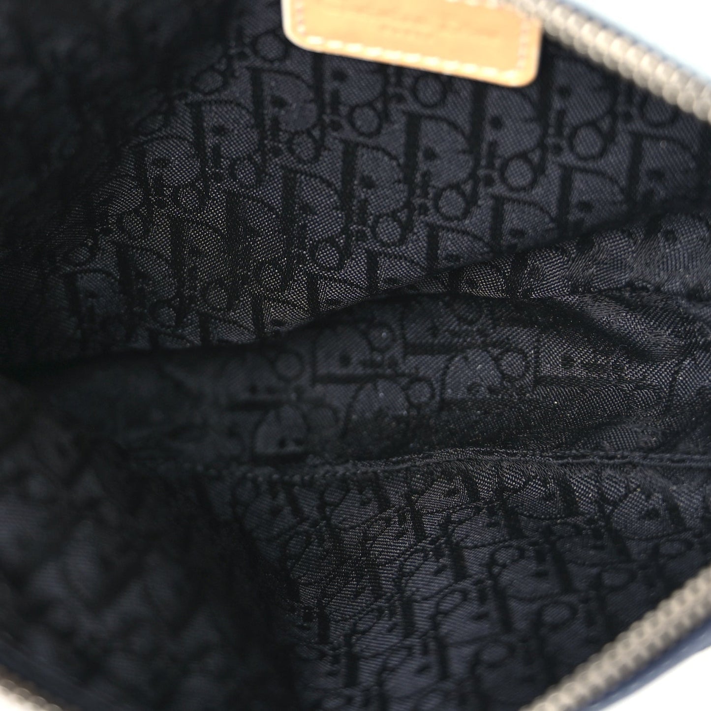 Christian Dior Canvas Camouflage Mini Saddle Pochette Blue