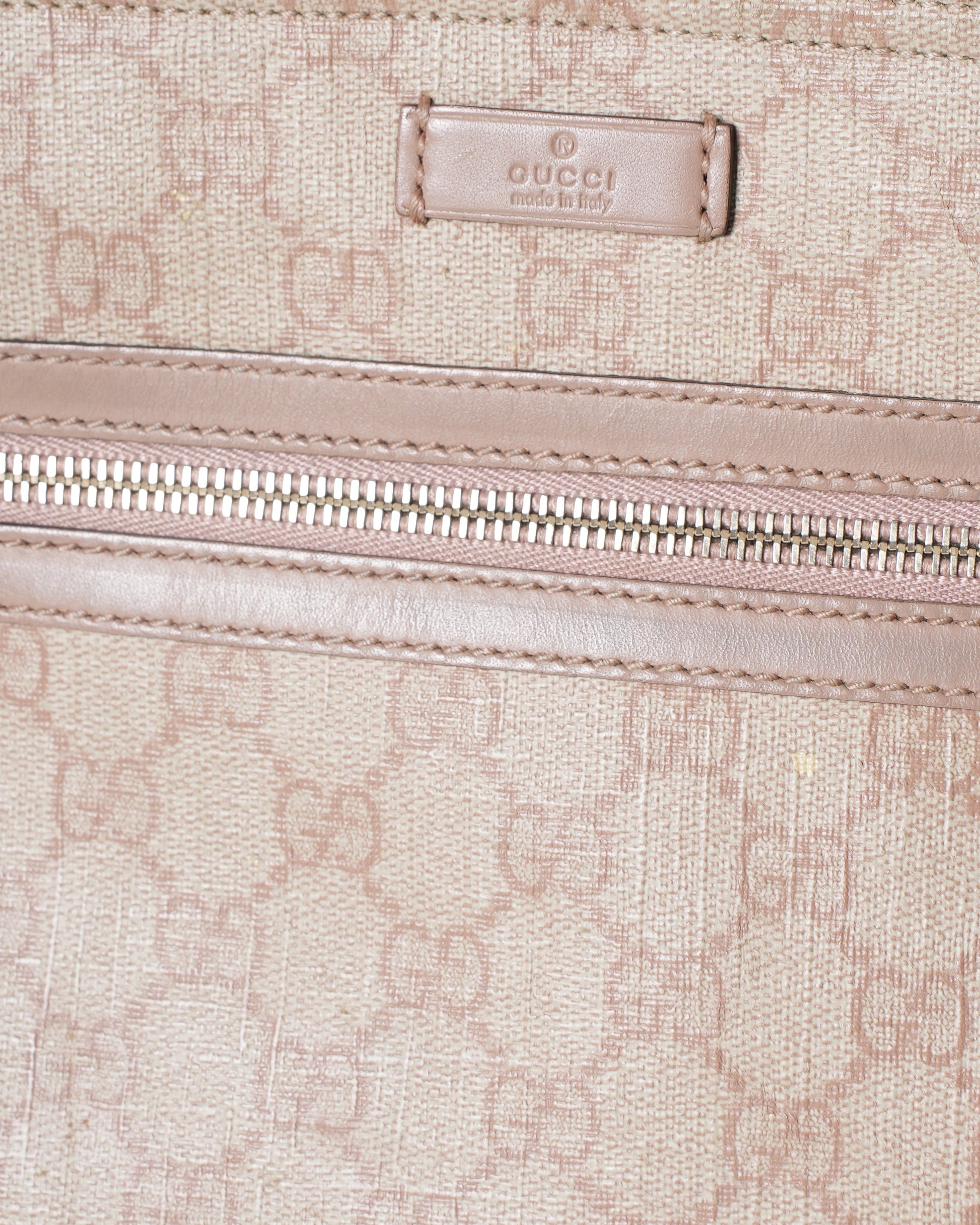 Gucci Lou Monogram Leather Canvas Tote