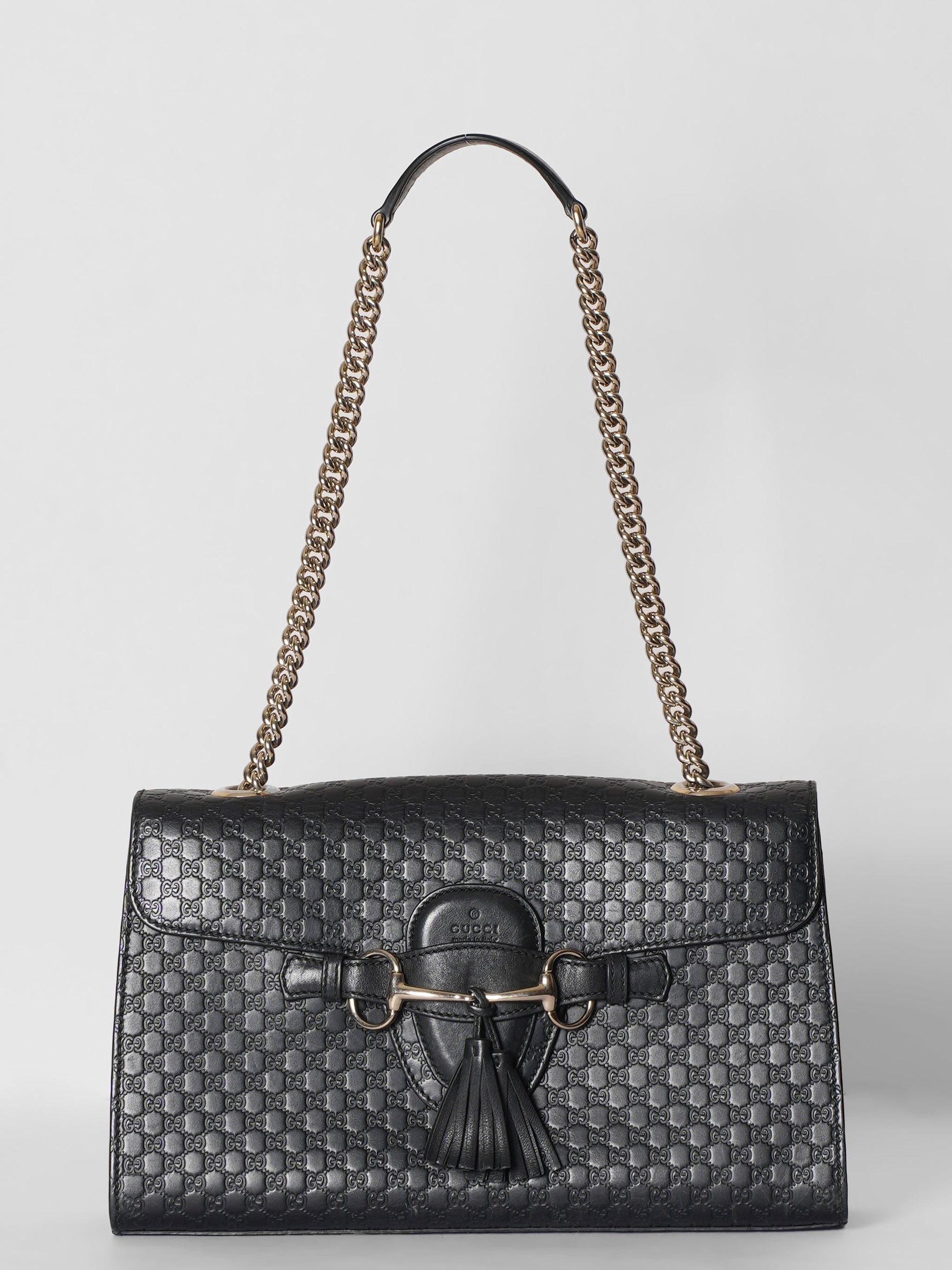 Gucci Lou Chain Leather Shoulder Bag