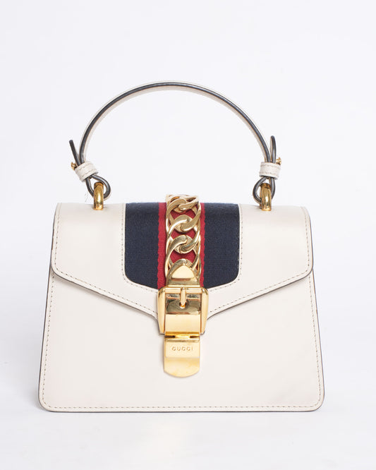 Gucci Leather Top Handle Crossbody