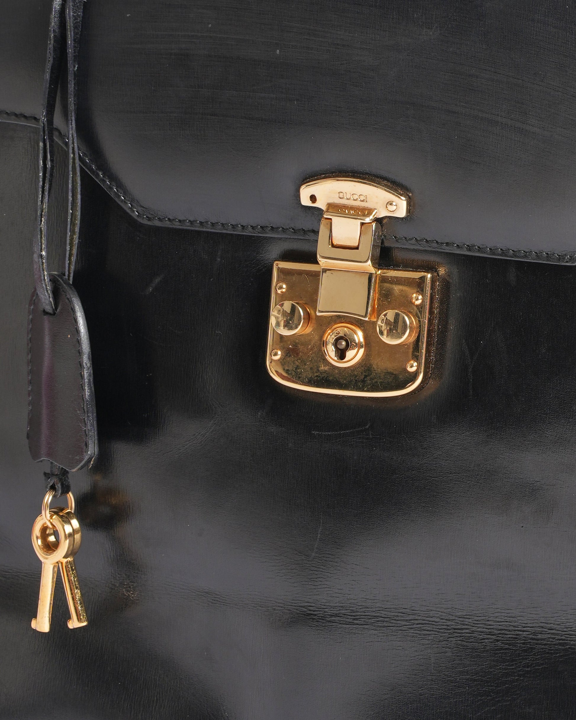 Gucci Leather Top Handle Crossbody