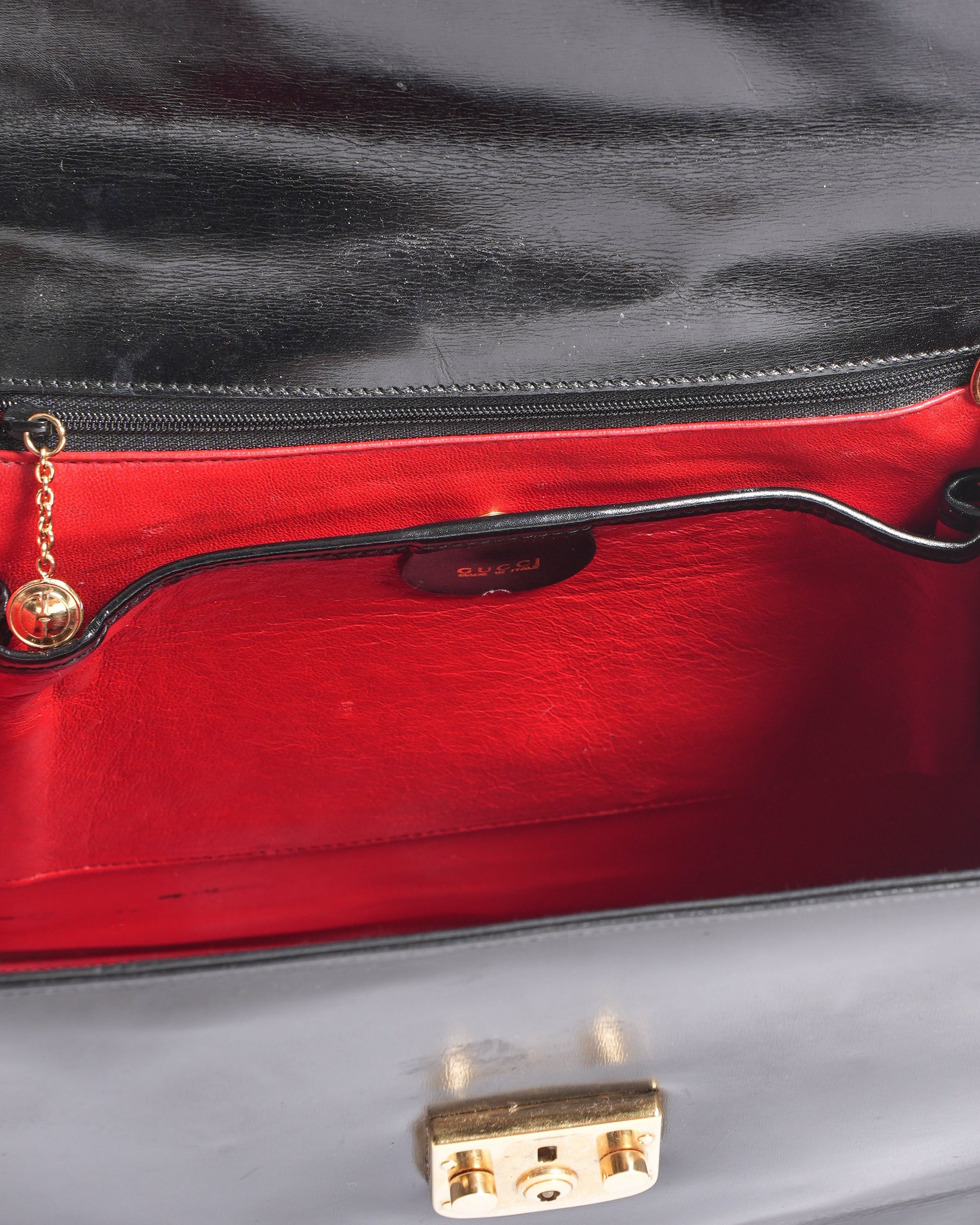 Gucci Leather Top Handle Crossbody