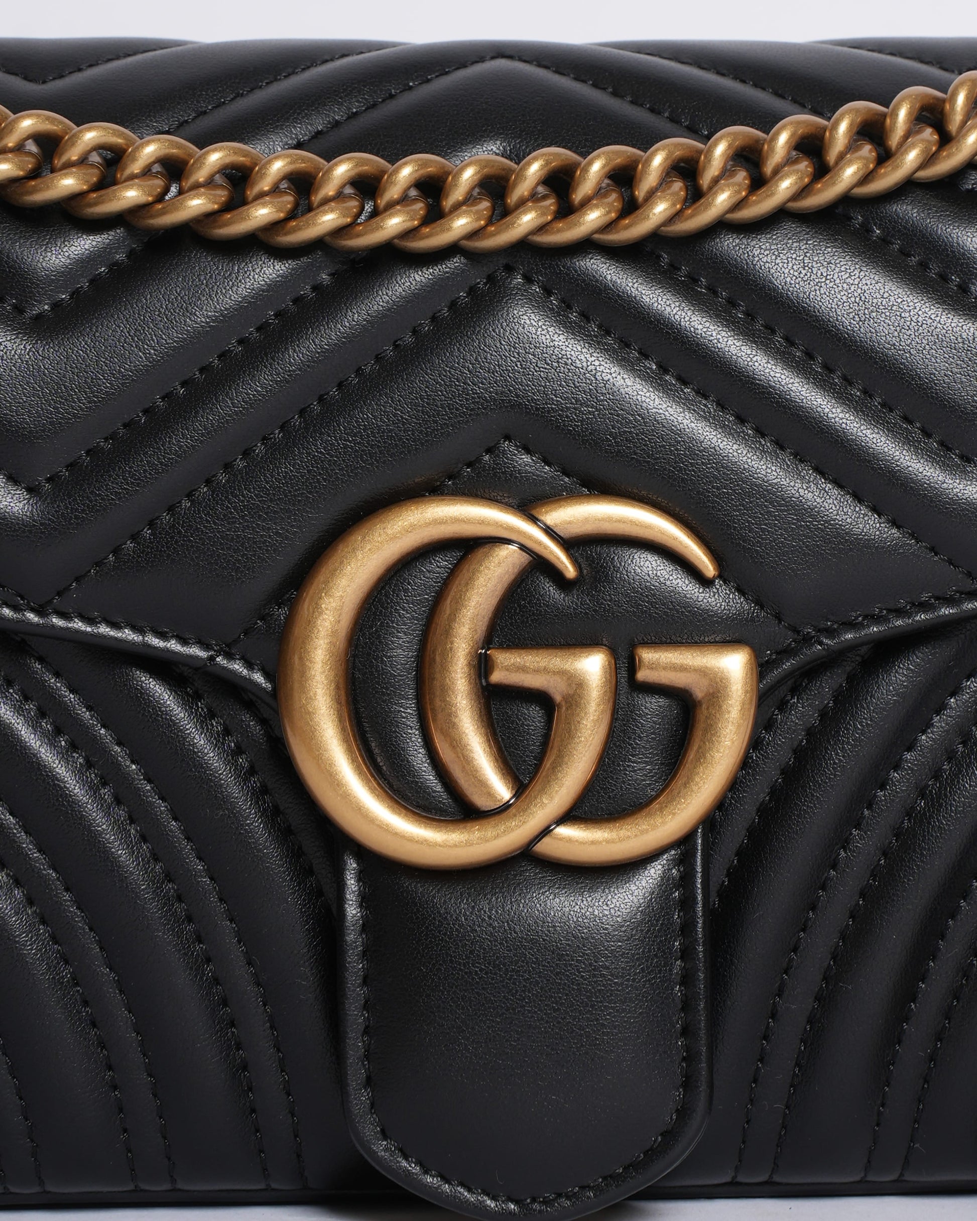 Gucci Chain Leather Crossbody