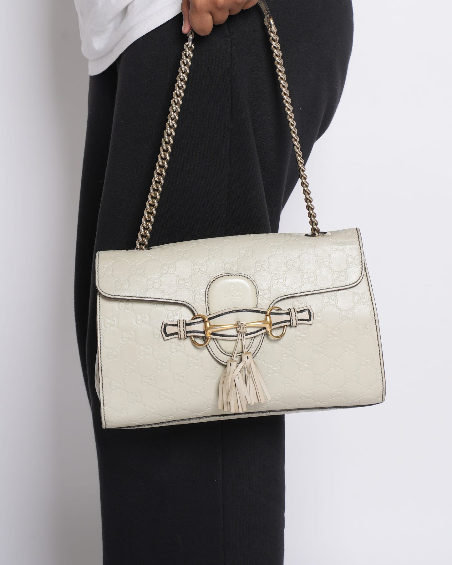 Gucci Chain Leather Shoulder Bag