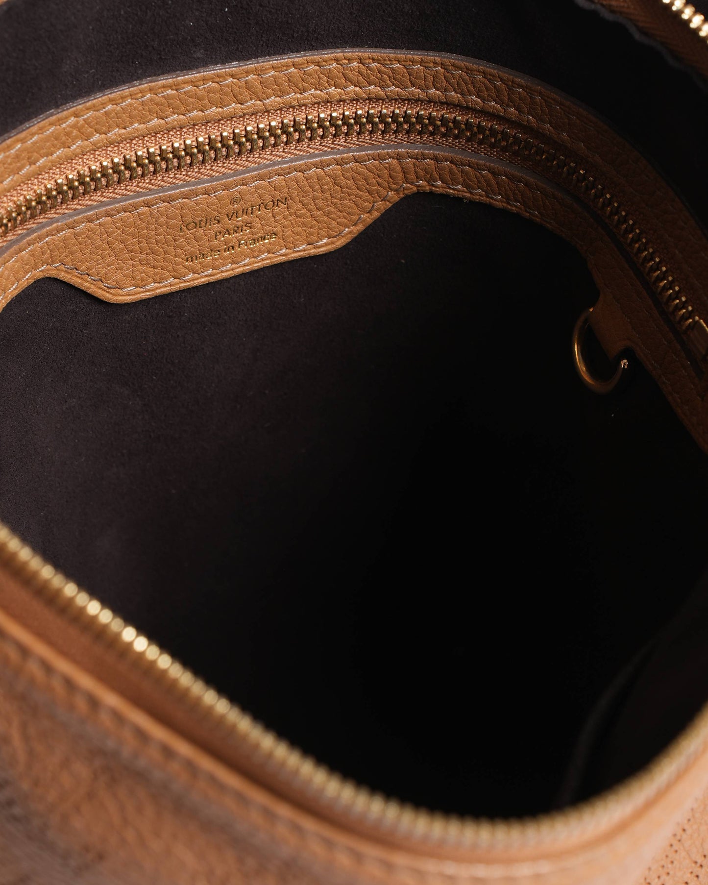 Louis Vuitton Caramel Monogram Mahina Leather Selene PM Shoulder Bag