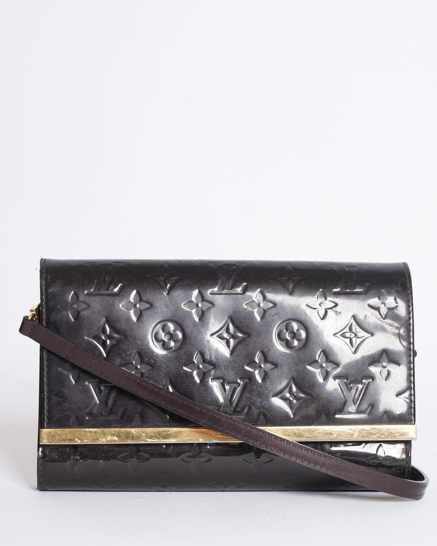 Louis Vuitton Ana Clutch Vernis Amarante Shoulder Bag