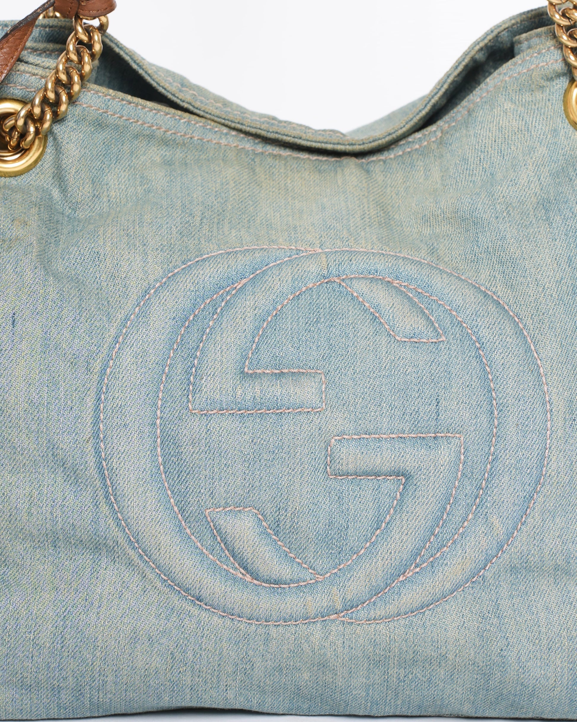 Gucci Chain Leather Shoulder Bag