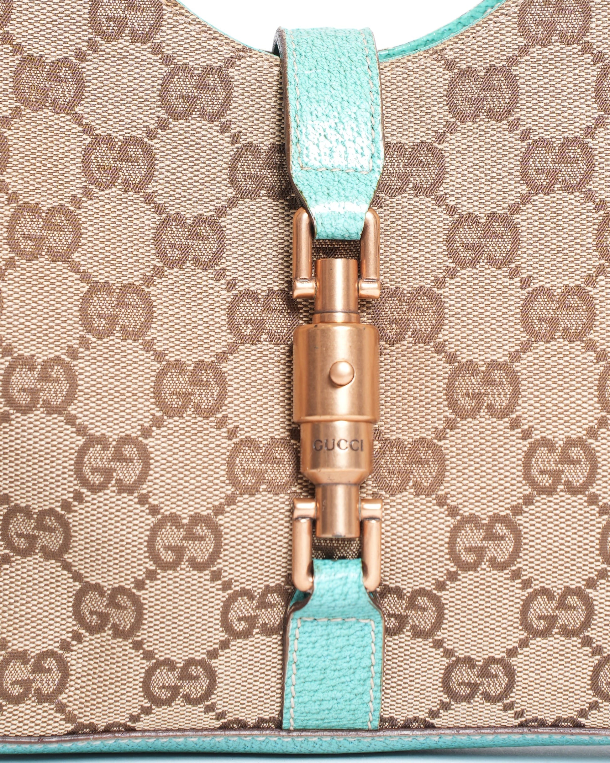 Gucci Leather Canvas Shoulder Bag