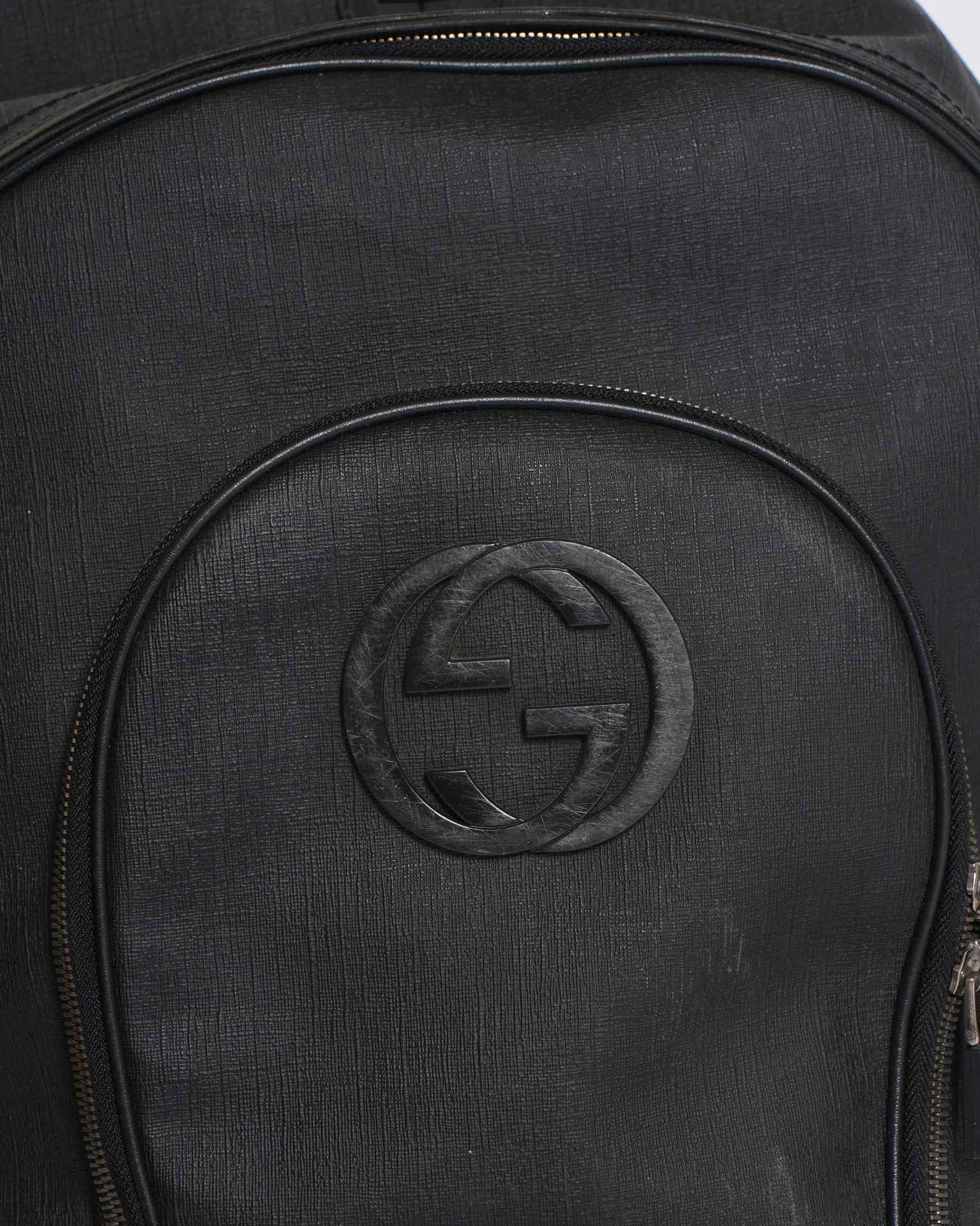 Gucci Leather Canvas Shoulder Bag