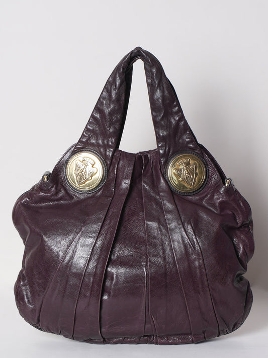 Gucci Lou Saffiano Leather Top Handle Tote