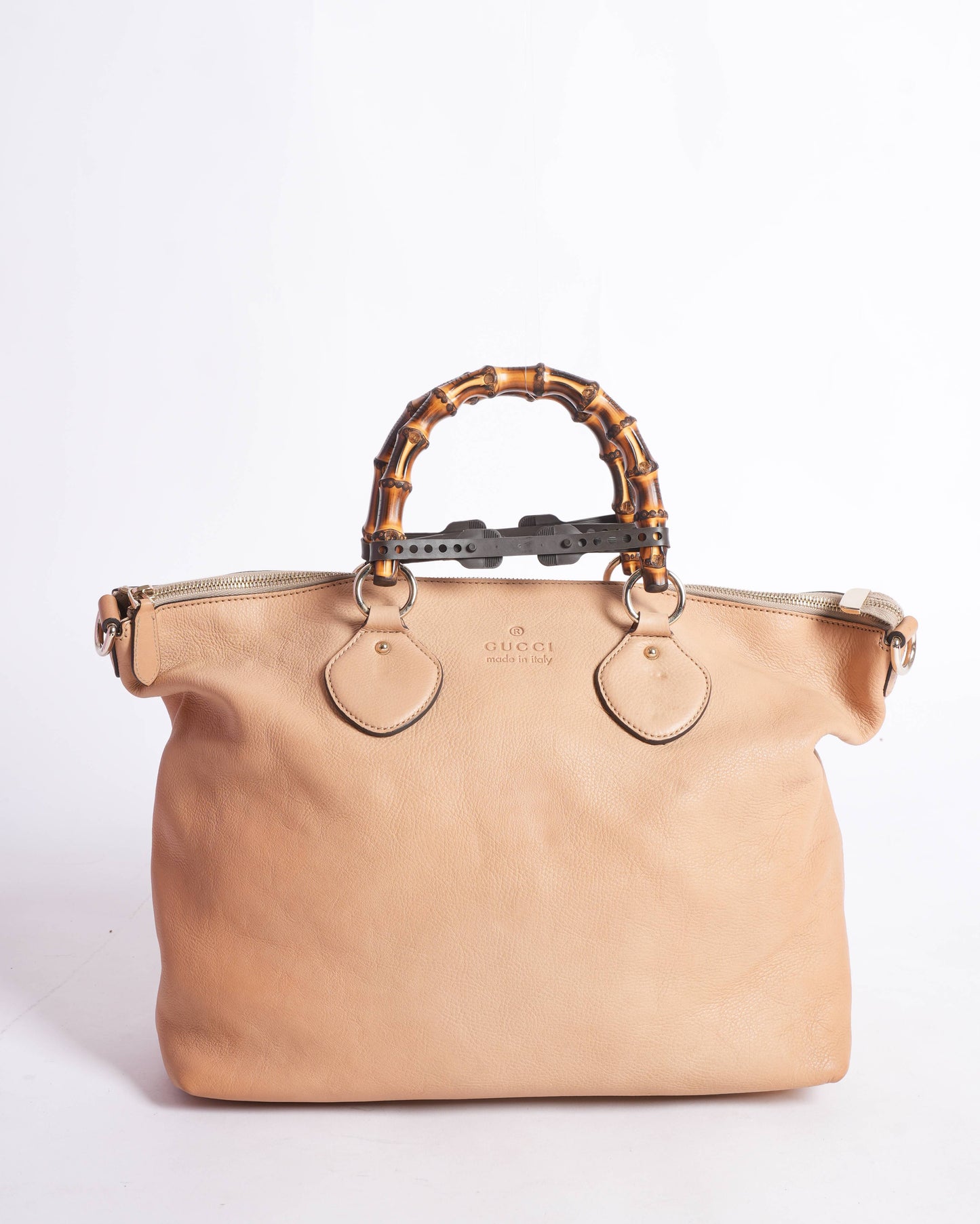 Gucci Lou Leather Top Handle Tote