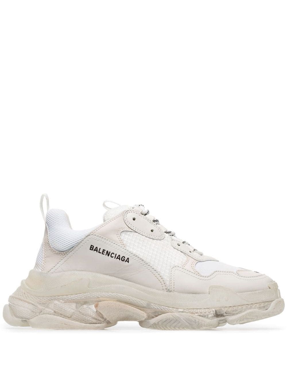 BALENCIAGA TRIPLE S CLEAR SOLE SNEAKERS