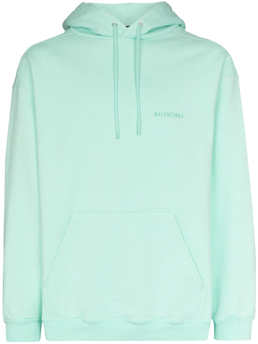 BALENCIAGA EMBROIDERED LOGO HOODIE