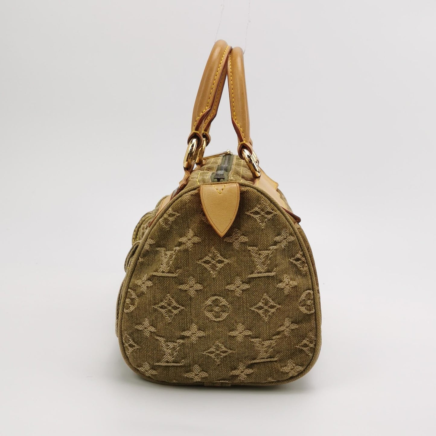 Louis Vuitton Green Denim Neo Speedy Boston Bag