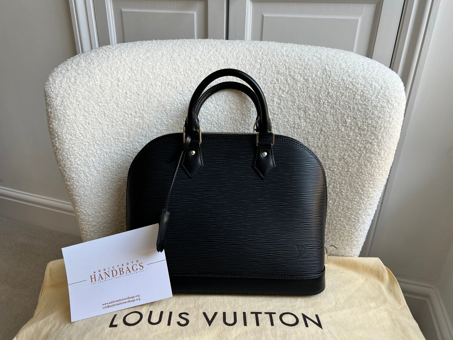 Louis Vuitton Alma PM Black Epi