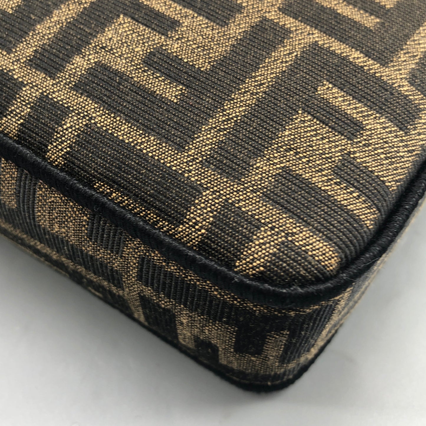 Fendi FF Zucca Baguette Mini Chain Bag Tobacco