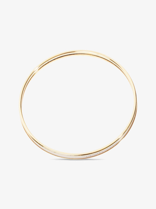 Hermes Uni Bangle Cream Gold Plated 70