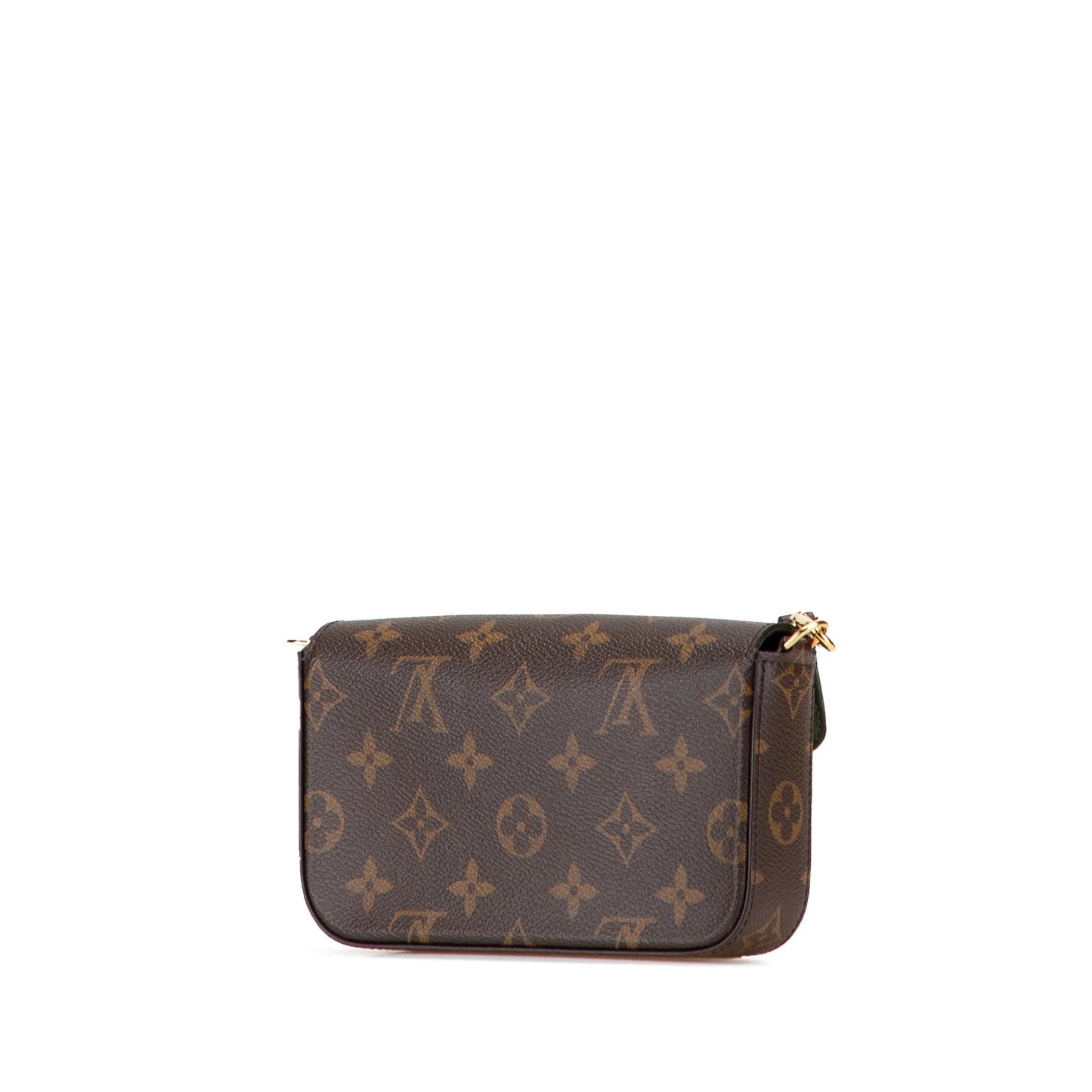 Brown Louis Vuitton Monogram Felicie Strap And Go Crossbody Bag
