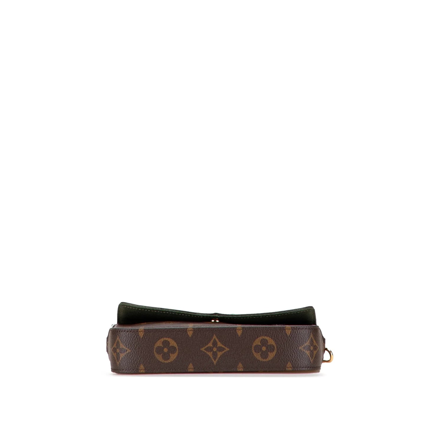 Brown Louis Vuitton Monogram Felicie Strap And Go Crossbody Bag