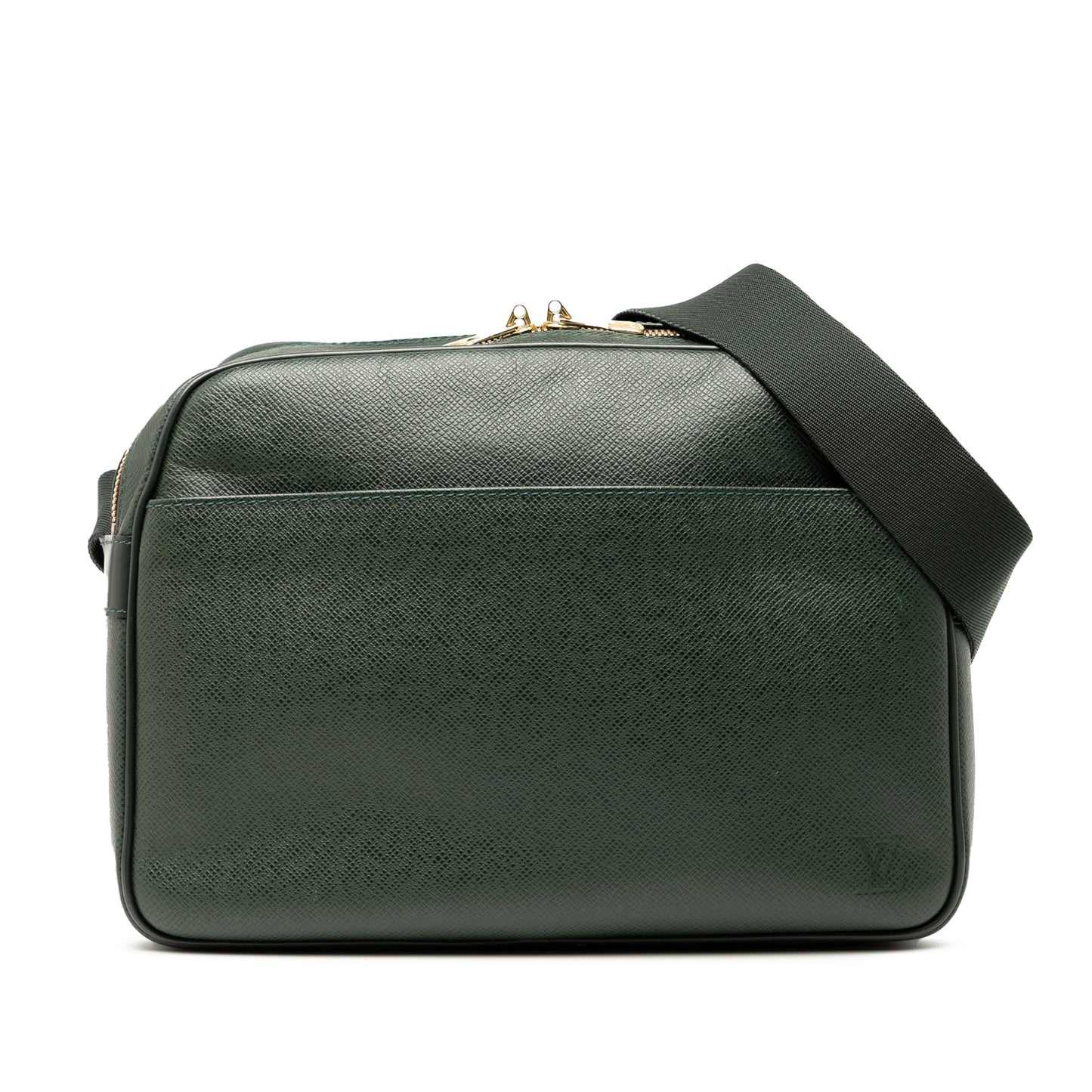 Green Louis Vuitton Taiga Reporter PM Crossbody Bag