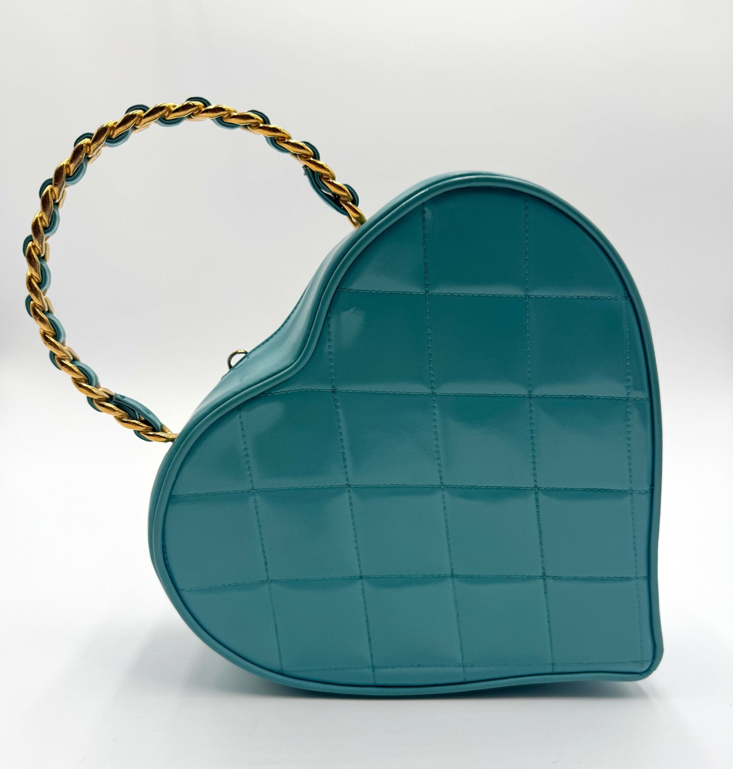 Chanel 1995  Barbie Blue & Pink Heart Vanity Bag