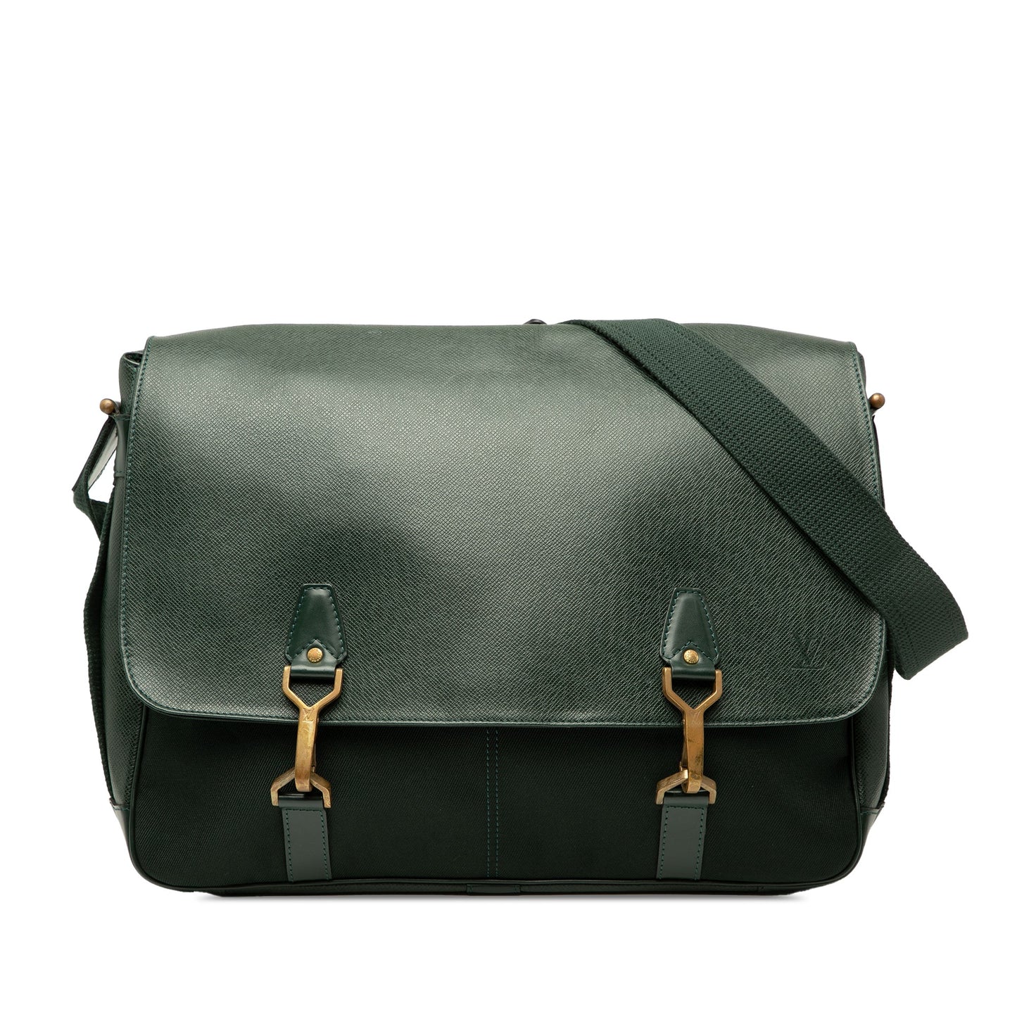 Green Louis Vuitton Taiga Dersou Crossbody Bag