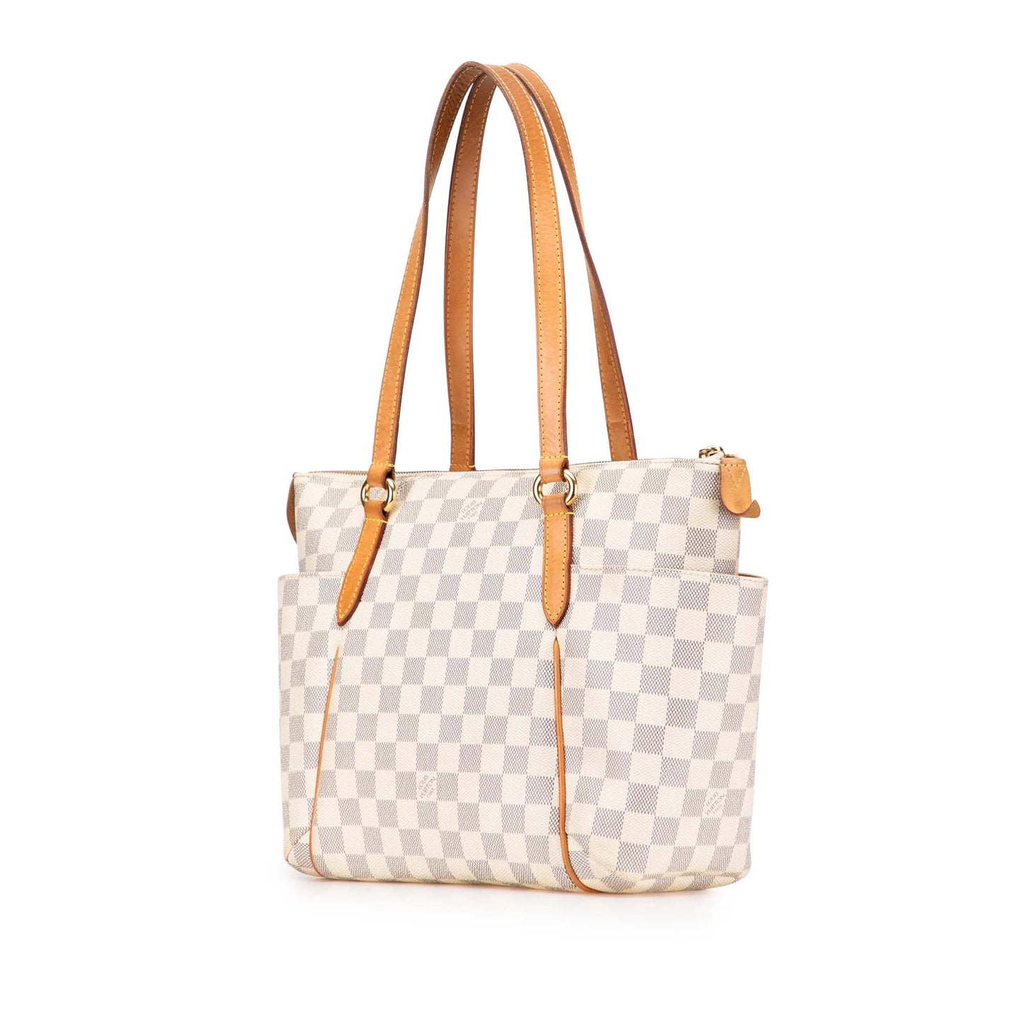 White Louis Vuitton Damier Azur Totally PM Tote Bag