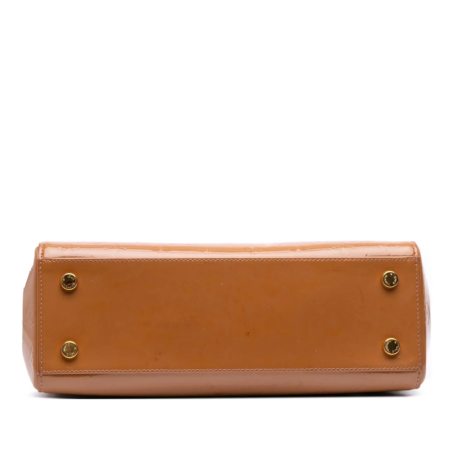 Tan Louis Vuitton Monogram Vernis Brea MM Satchel